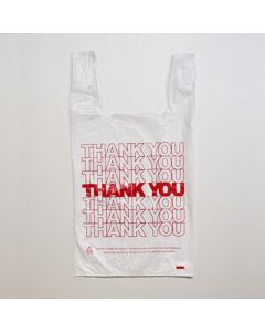 Large Check-Out T-Shirt Bag - Thank You Print               
