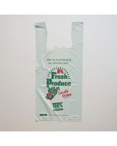 Medium Biodegradeable Check-Out T-Shirt Bag                 