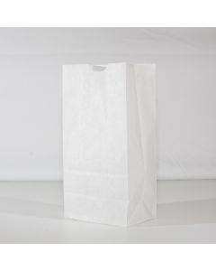4lb Waxed Donut Bag - White