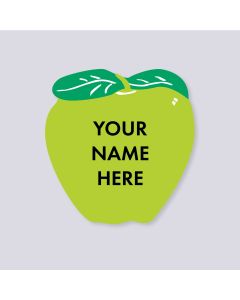 Apple Shape Label -Green